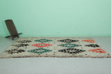 Vintage Berber Moroccan Area Rug - 5.3 FT X 10.3 FT | Handmade Tribal Decor