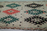 Vintage Berber Moroccan Area Rug - 5.3 FT X 10.3 FT | Handmade Tribal Decor