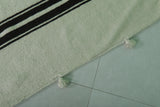 flatwoven berber moroccan carpet - 5.9 FT X 7.8 FT