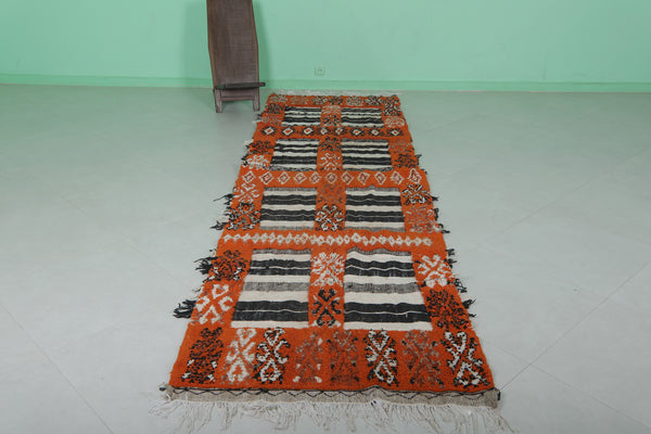 Runner Moroccan rug – 3.6 FT X 11.9 FT | Handwoven bohemian elegance