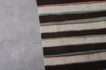 Long Moroccan Rug 4.5 FT x 11.2 FT – Handwoven Striped Design