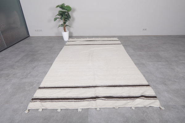 Handwoven berber Moroccan carpet - 6.1 FT X 10.5 FT | Artisan craftsmanship