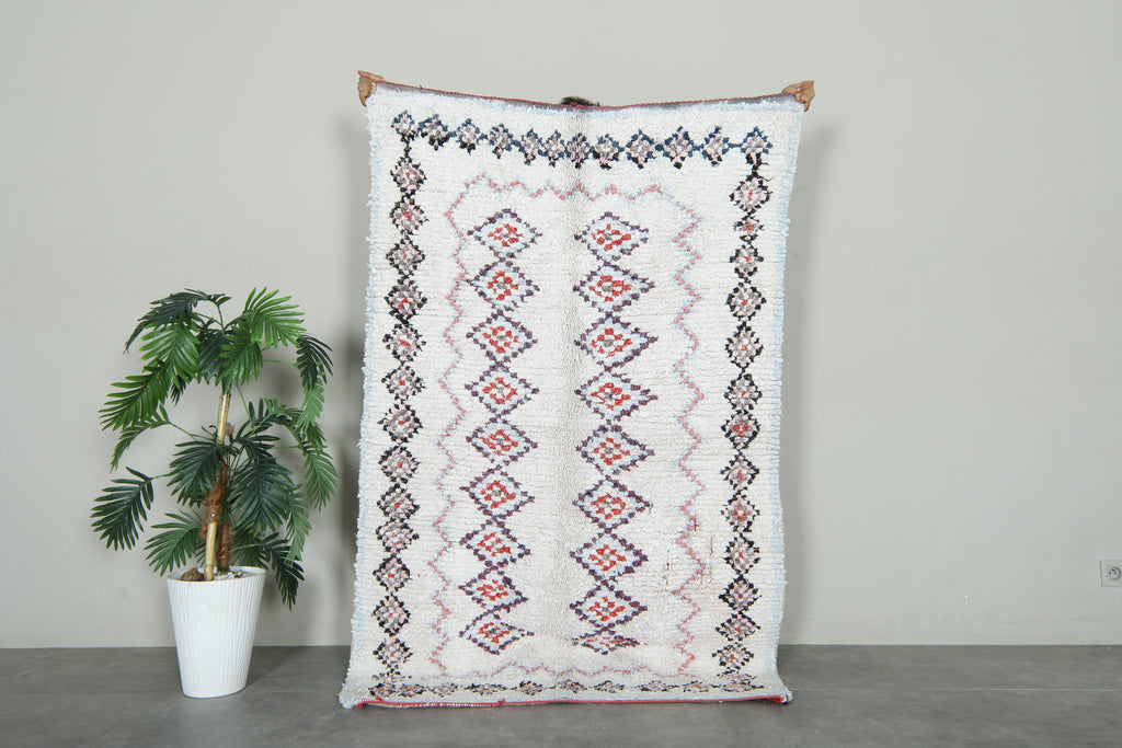 Geometric Moroccan wool rug - 4.9 ft x 9.3 ft