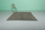 Gray Beni Ourain Wool Rug – 6 x 6.1 FT, Moroccan Handmade