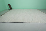 Large Moroccan Rug 10.3 X 14.5 FT - Minimalist Ivory Design