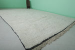 Large Moroccan Rug 10.3 X 14.5 FT - Minimalist Ivory Design