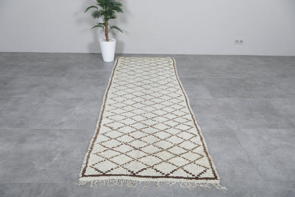 Moroccan Runner Rug – 2.9 x 8.6 FT | Handwoven Diamond Lattice Design
