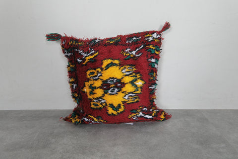 Handwoven Moroccan Kilim Pillow Cover – 16.5 inches x 16.5 inches
