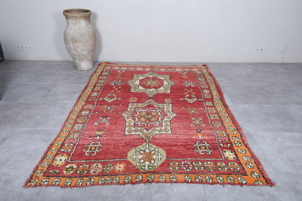 Authentic boujaad Moroccan rug - 6.2 x 9.2 Feet | Vibrant tribal design