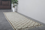 Moroccan runner rug 2.9 X 8.6 Feet