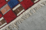 3.4 FT x 5.9 FT Colorful Handmade Moroccan Azilal Carpet - Patchwork Design