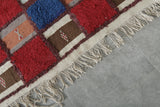 3.4 FT x 5.9 FT Colorful Handmade Moroccan Azilal Carpet - Patchwork Design