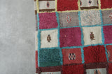 3.4 FT x 5.9 FT Colorful Handmade Moroccan Azilal Carpet - Patchwork Design