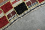 3.4 FT x 5.9 FT Colorful Handmade Moroccan Azilal Carpet - Patchwork Design