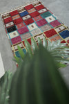 3.4 FT x 5.9 FT Colorful Handmade Moroccan Azilal Carpet - Patchwork Design