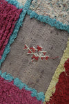 3.4 FT x 5.9 FT Colorful Handmade Moroccan Azilal Carpet - Patchwork Design