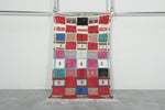 3.4 FT x 5.9 FT Colorful Handmade Moroccan Azilal Carpet - Patchwork Design