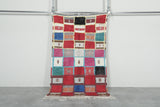 3.4 FT x 5.9 FT Colorful Handmade Moroccan Azilal Carpet - Patchwork Design