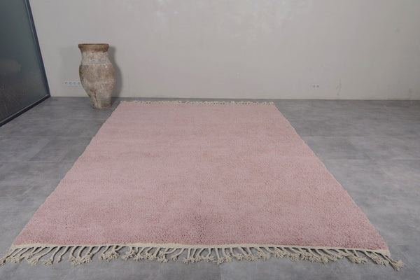 Handmade Moroccan rug in custom pink shades