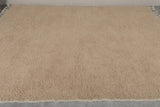 All Beige Custom Moroccan Rug