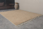 All Beige Custom Moroccan Rug