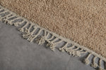 All Beige Custom Moroccan Rug