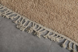 All Beige Custom Moroccan Rug