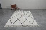 5.4 X 8.3 FT Moroccan Rug - Authentic Beni Ourain Diamond Pattern