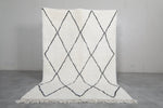 5.4 X 8.3 FT Moroccan Rug - Authentic Beni Ourain Diamond Pattern