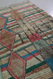 Vintage colourful handmade contemporary rug 4.9 FT X 8.4 FT