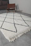 5.4 X 8.3 FT Moroccan Rug - Authentic Beni Ourain Diamond Pattern