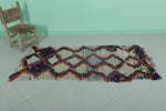 Vintage runner berber Moroccan Rug 2.5 FT X 5.6 FT