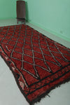 Long Hallway berber moroccan rug 4.6 FT X 9.8 FT