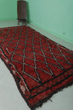 Long Hallway berber moroccan rug 4.6 FT X 9.8 FT