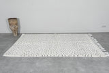 Moroccan Wool Rug 5 x 7.9 ft - Handwoven Dotted Design