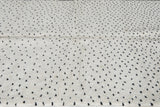 Moroccan Wool Rug 5 x 7.9 ft - Handwoven Dotted Design