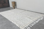 Moroccan Wool Rug 5 x 7.9 ft - Handwoven Dotted Design