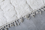White Moroccan rug 8.1 X 10.5 Feet