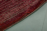 Red Vintage Handmade Moroccan Runner Rug | 4.5 x 10.3 ft