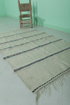 Vintage Moroccan Berber Handwoven Wedding Blanket – 3.3 FT x 5.9 FT | Authentic Decorative Carpet