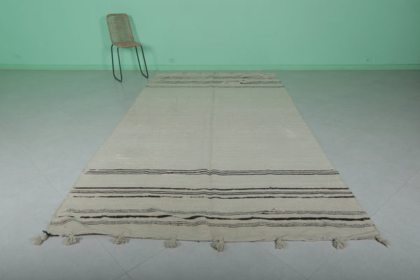Runner handwoven Moroccan berber rug - 6 FT X 11.7 FT