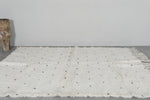 Handmade Moroccan Rug 5.4 x 7.6 ft - Black Dots on Cream Wool