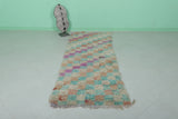 Handmade Berber Colorful Moroccan Rug | 2.7 FT X 7.5 FT