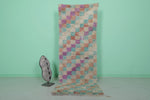 Handmade Berber Colorful Moroccan Rug | 2.7 FT X 7.5 FT