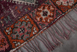 Large Vintage Boujaad Moroccan Rug – 6.9 x 16.3 FT, Elegant Handmade Carpet with Rich Patterns