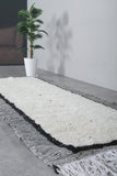 Moroccan handmade berber runner rug 3.7 FT X 9 FT