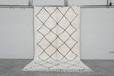 Beni Ourain Moroccan Rug 4.6 x 7.8 ft - Handmade Wool Carpet