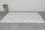 Beni Ourain Moroccan Rug 4.6 x 7.8 ft - Handmade Wool Carpet