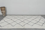 Beni Ourain Moroccan Rug 4.6 x 7.8 ft - Handmade Wool Carpet