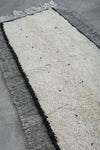 Moroccan handmade berber runner rug 3.7 FT X 9 FT